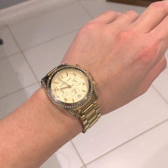 MICHAEL KORS Golden Blair Glitz Watch - Picture 1 of 8